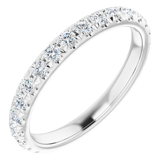 0.62 ct. Round Cut Diamond Comfort Fit Wedding Band-VIRABYANI